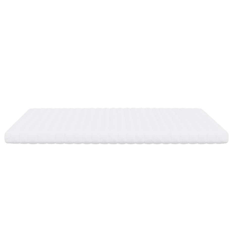 Matelas en mousse blanc 160x200 cm 7 zones dureté 20 ILD