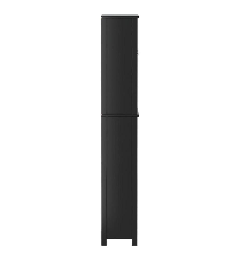 Rangement au-dessus de la cuvette BERG noir bois massif