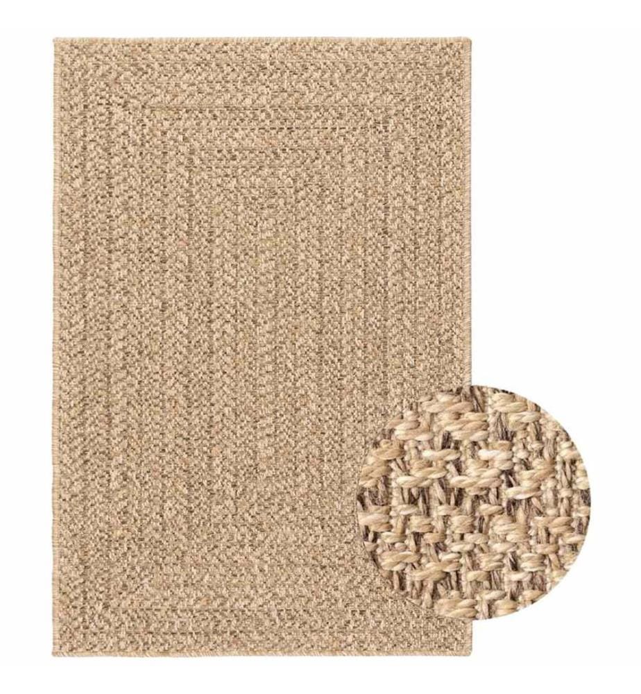 Tapis ZIZUR 120x170 cm aspect de jute intérieur et extérieur