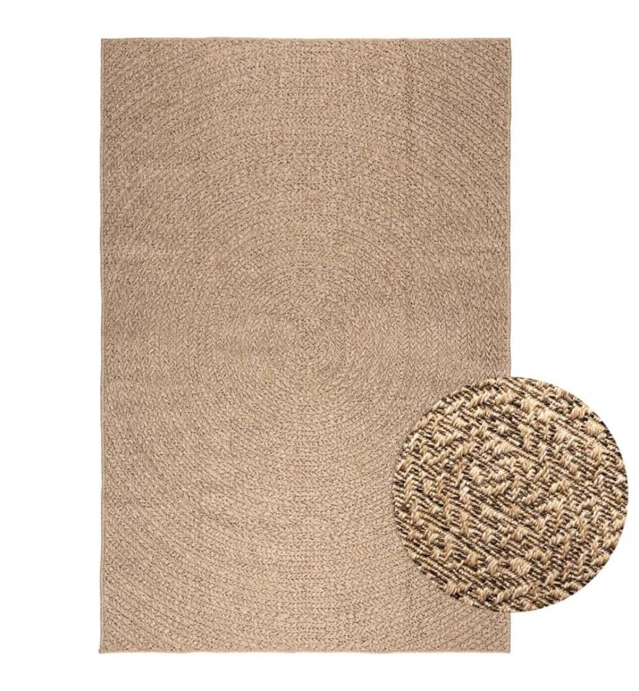 Teppich ZIZUR 160x230 cm Jute-Optik Indoor und Outdoor