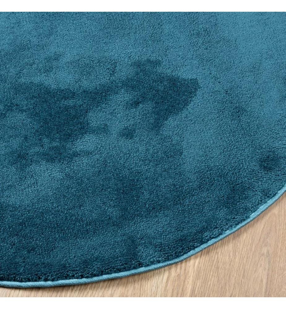 Teppich OVIEDO Kurzflor Türkis Ø 200 cm