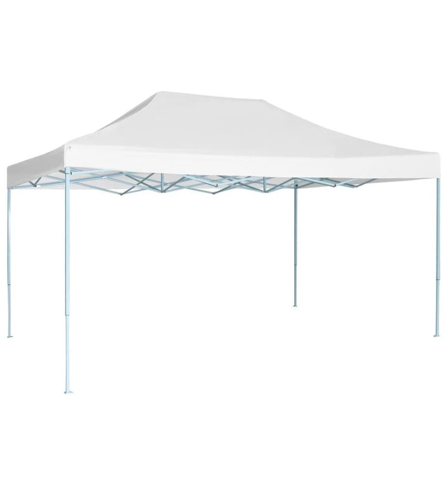 Tente de réception pliable 3x4,5 m Blanc