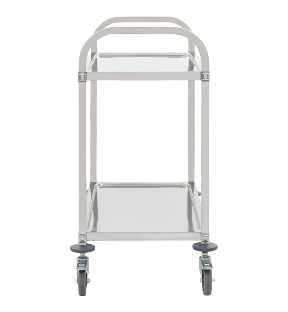 2-Stufiger Servierwagen 95 x 45 x 83,5 cm Edelstahl