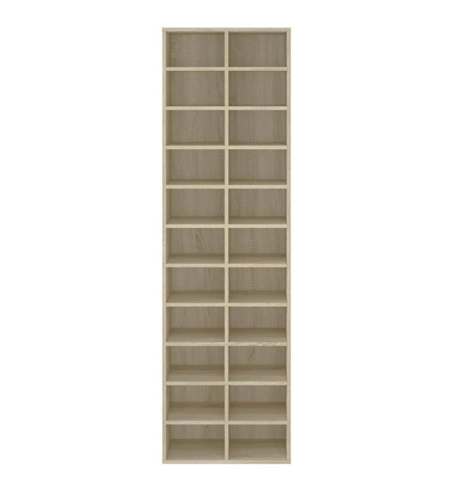Schuhschrank Sonoma-Eiche 54x34x183 cm Holzwerkstoff