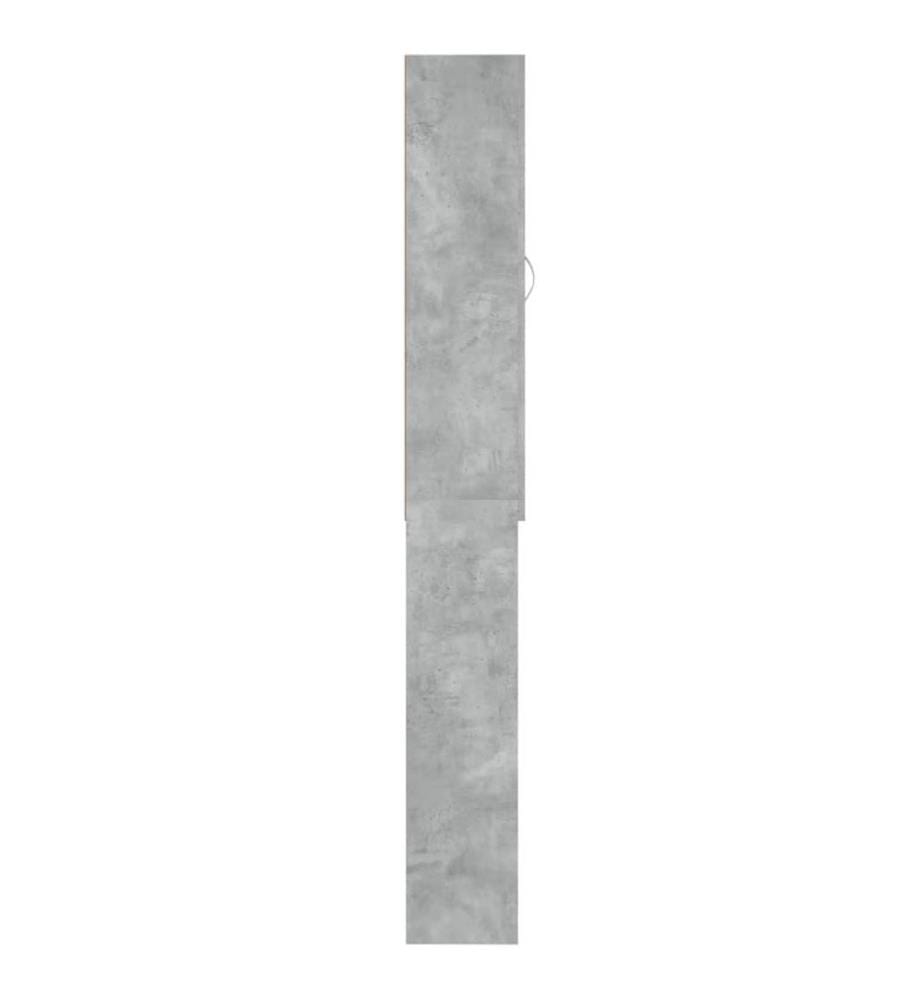 Meuble pour machine à laver Gris béton 64x25,5x190 cm