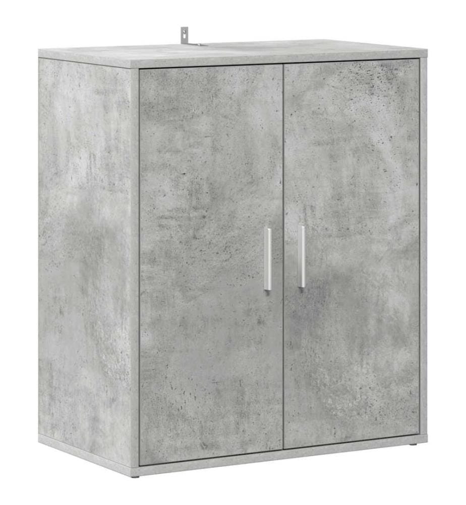 Schuhschrank Betongrau 60x35x70 cm Holzwerkstoff