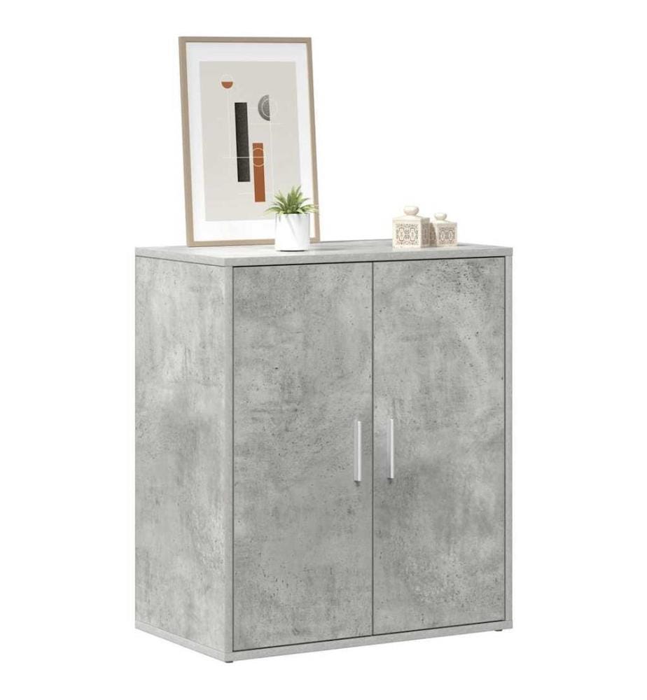 Schuhschrank Betongrau 60x35x70 cm Holzwerkstoff