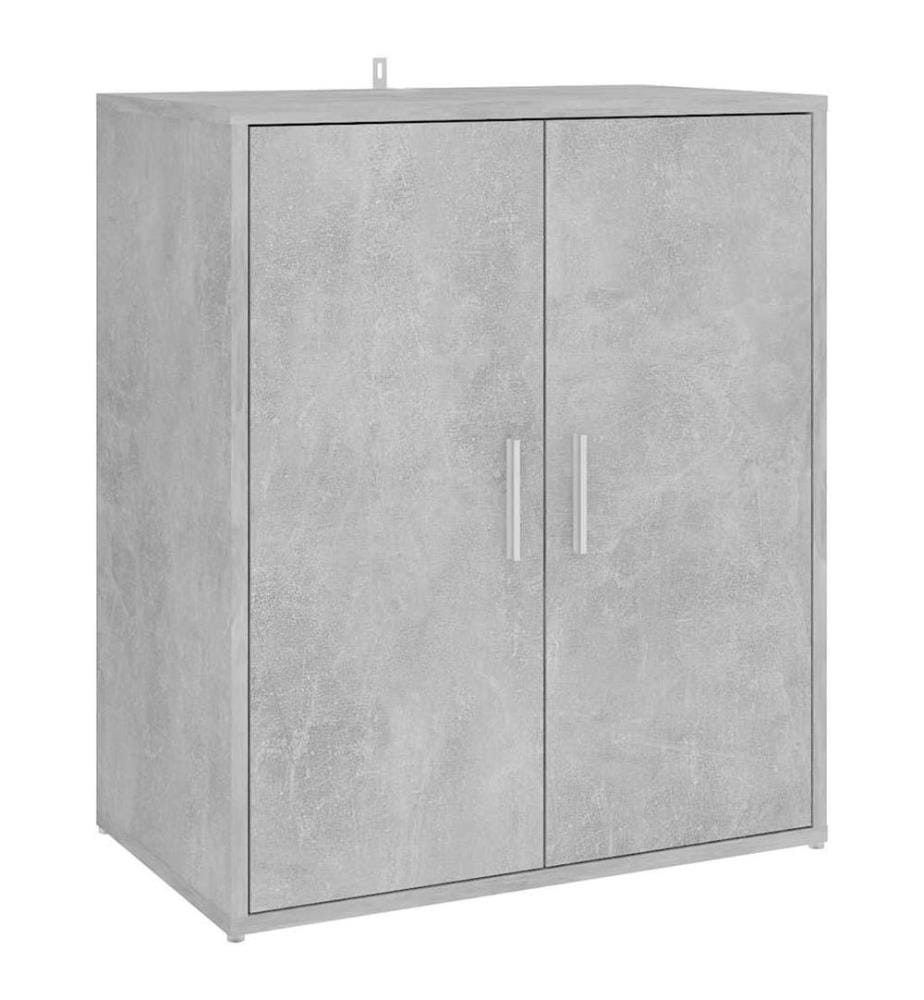 Schuhschrank Betongrau 60x35x70 cm Holzwerkstoff