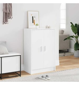 Schuhschrank Weiss 60x35x92 cm Holzwerkstoff