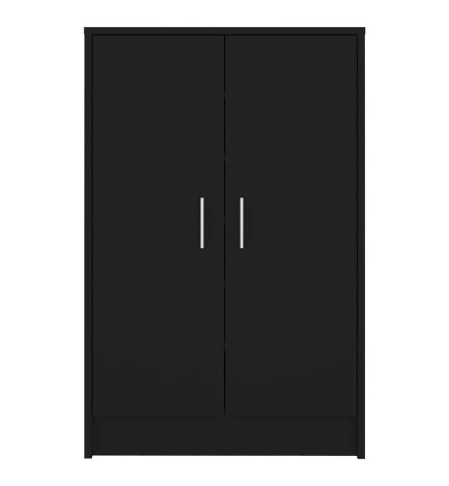 Schuhschrank Schwarz 60x35x92 cm Holzwerkstoff
