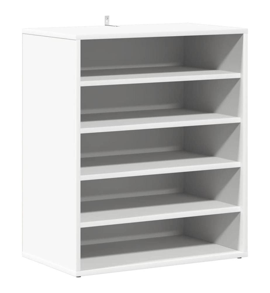 Schuhschrank Weiss 60x35x70 cm Holzwerkstoff