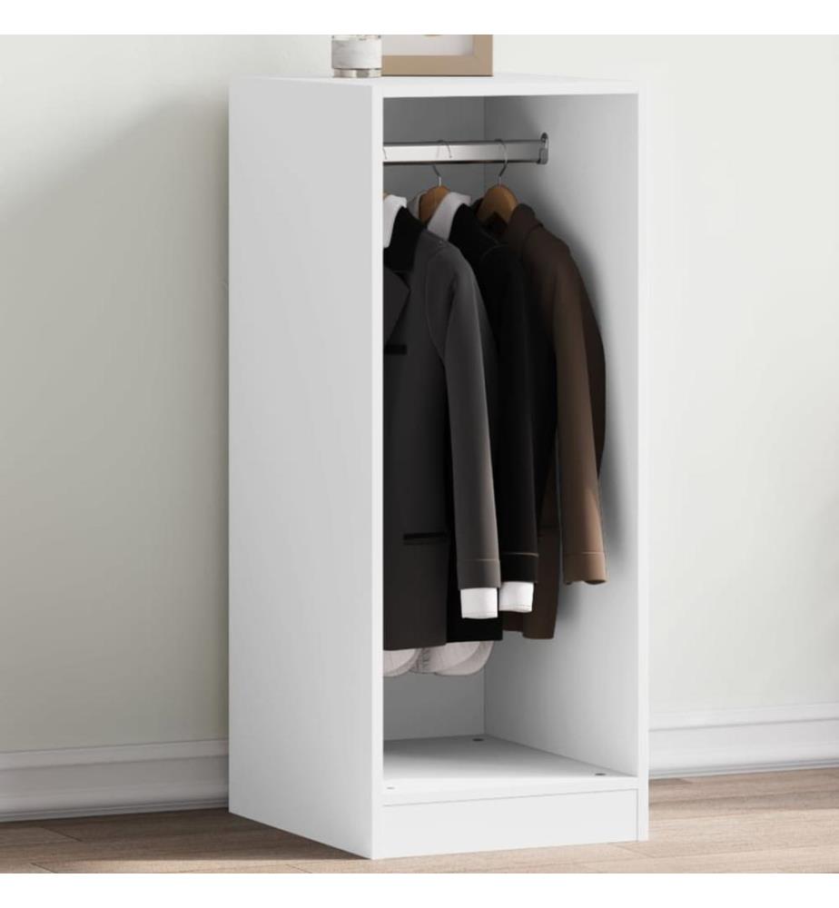 Kleiderschrank Weiss 48x41x102 cm Holzwerkstoff