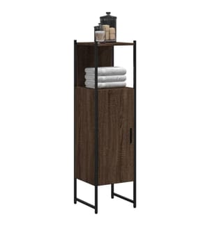 Armoire de salle de bain chêne marron 33x33x120,5 cm