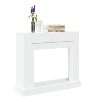 Cadre de cheminée blanc 100x30x87,5 cm bois d'ingénierie