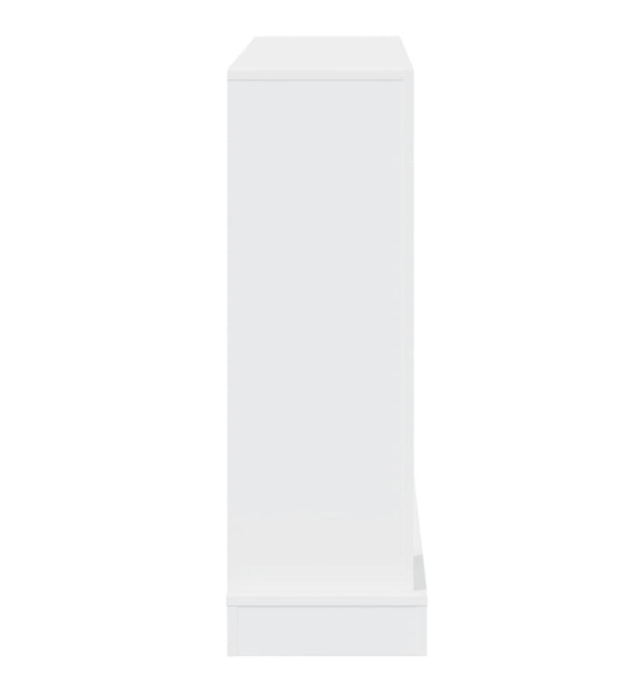 Cadre de cheminée blanc 100x30x87,5 cm bois d'ingénierie
