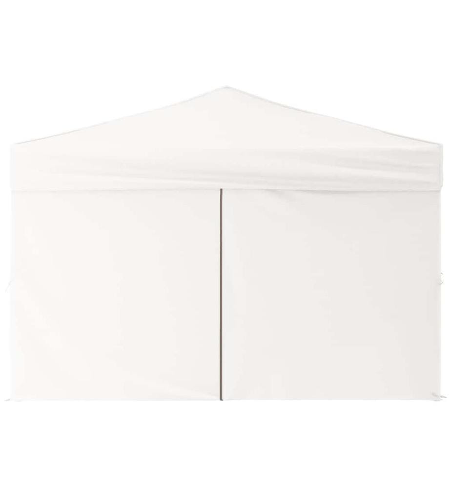 Tente de réception pliable avec parois Blanc 3x3 m