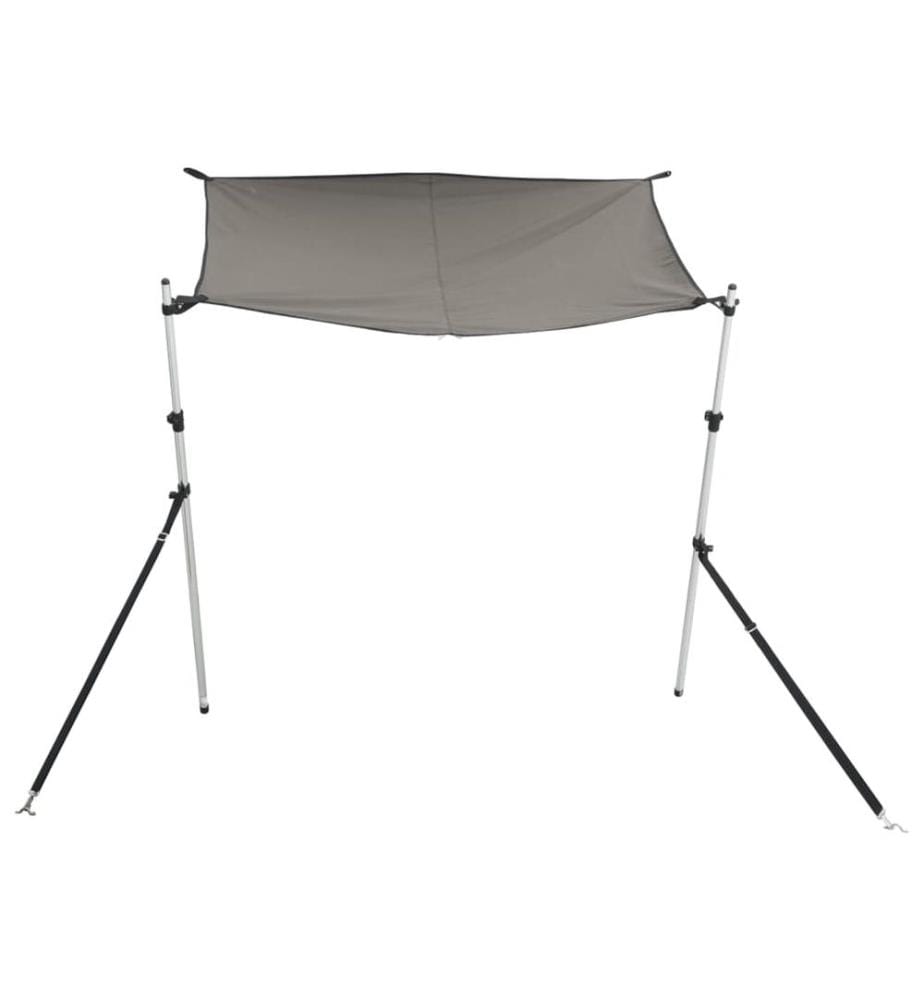 Extension d'ombrage gris anthracite 170x170x(115-183) cm