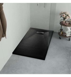 Bac de douche SMC Noir 120 x 70 cm