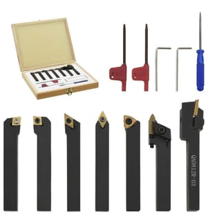 Jeu d'outils de tournage indexables 12 pcs 8x8 mm 70 mm