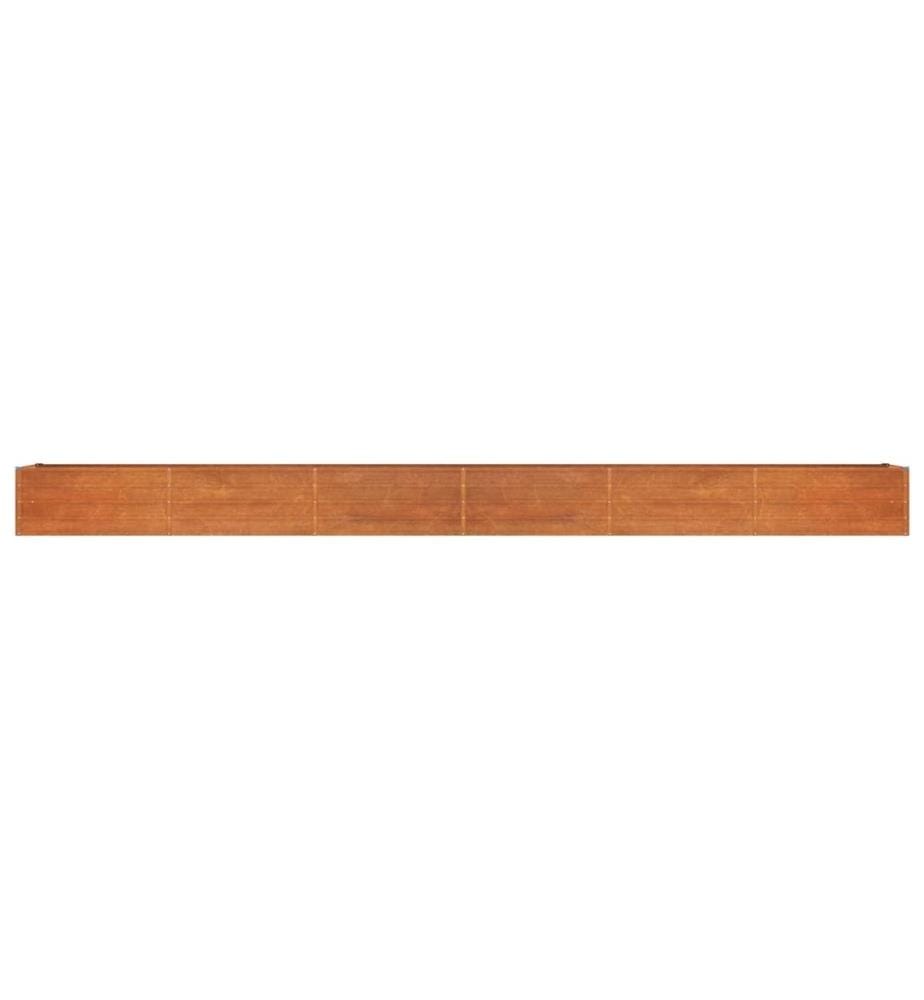 Hochbeet Rostig 600x80x45 cm Cortenstahl