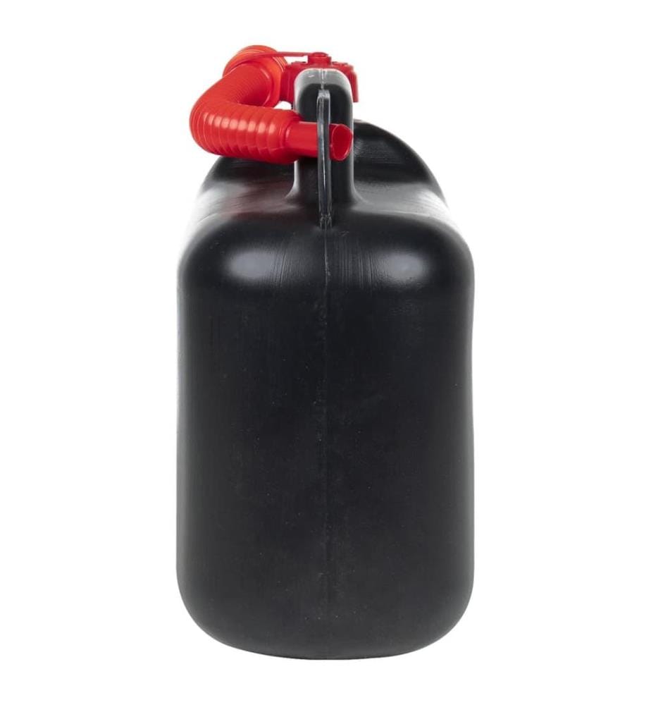 Bidon d'essence avec bec flexible 3 pcs noir 10 L plastique