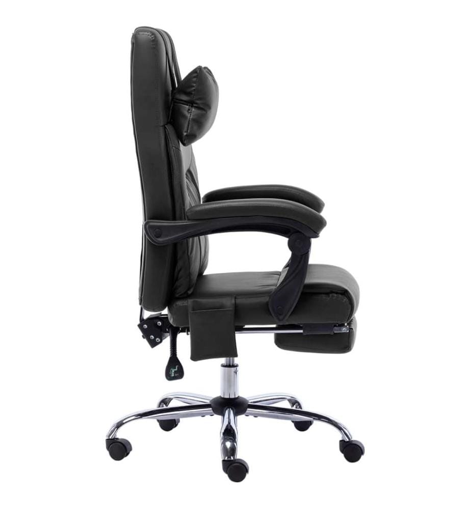 Massage-Bürostuhl Schwarz Kunstleder