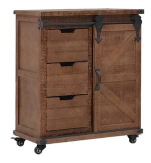 Aufbewahrungsschrank Tannenholz Massiv 64x33,5x75 cm Braun