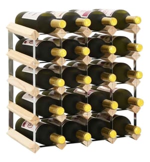 Weinregal für 20 Flaschen Massivholz Kiefer