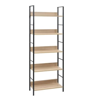 Bücherregal 5 Regalböden Eiche 60x27,6x158,5 cm Holzwerkstoff