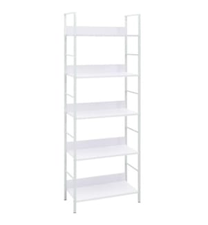 Bücherregal 5 Regalböden Weiss 60x27,6x158,5 cm Holzwerkstoff