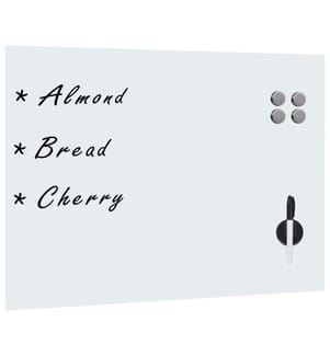 Magnetisches Whiteboard Wandmontage Glas 80x60 cm