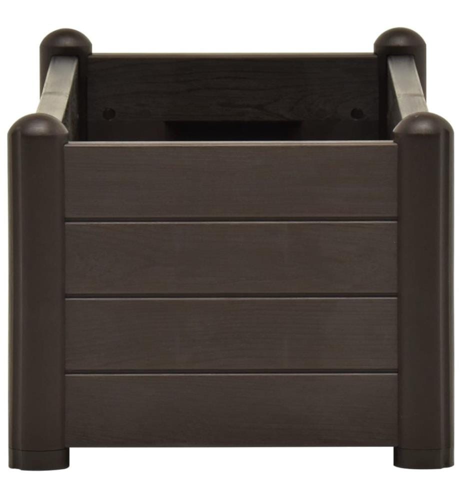 Garten-Hochbeet PP Mokka 100x43x35 cm