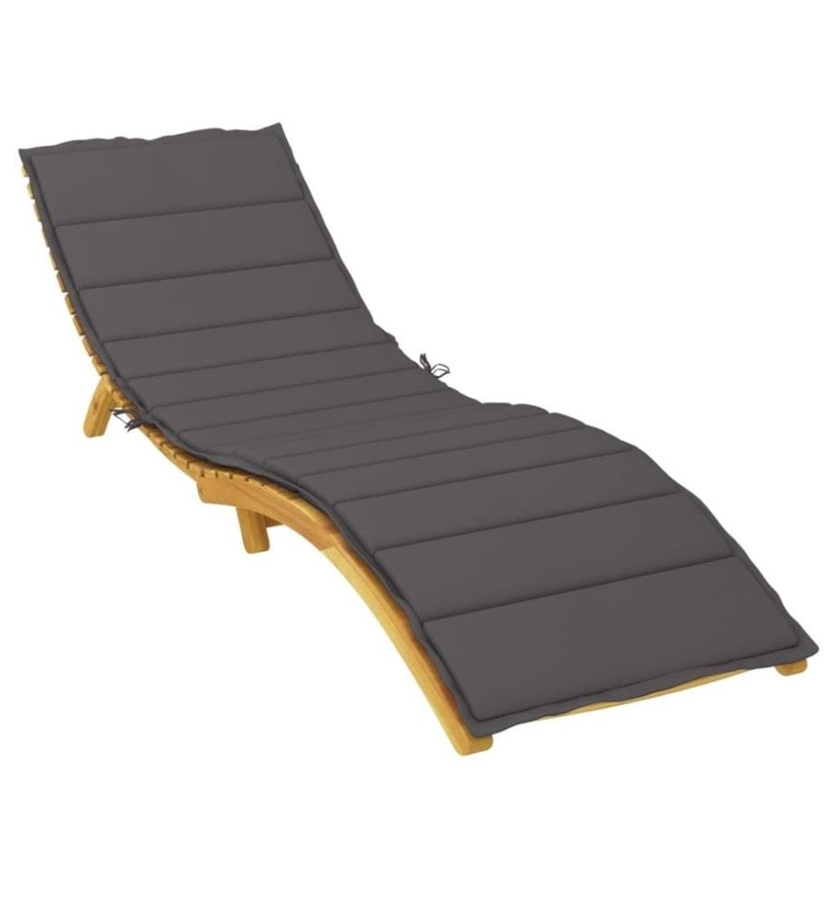 Sonnenliegen-Auflage Anthrazit 200x60x3 cm Oxford-Gewebe