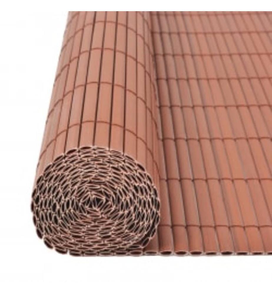 Gartenzaun Doppelseitig 110x500 cm Braun