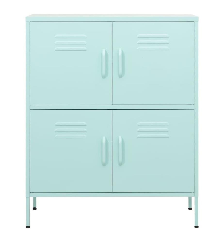 Lagerschrank Minzgrün 80x35x101,5 cm Stahl