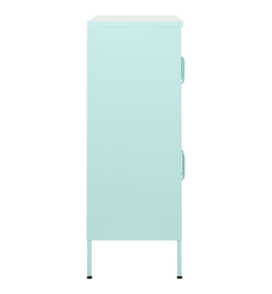 Lagerschrank Minzgrün 80x35x101,5 cm Stahl