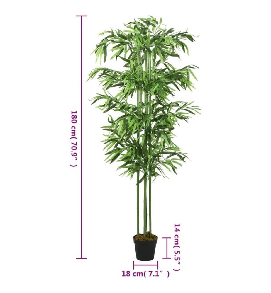 Bambusbaum Künstlich 864 Blätter 180 cm Grün