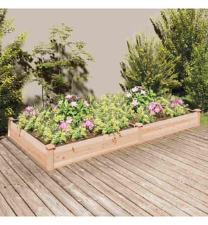Hochbeet mit Einsatz 240x120x25 cm Massivholz Tanne