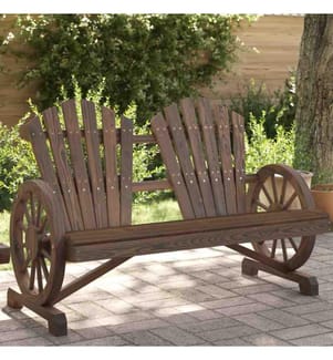 Adirondack-Gartenstuhl 2-Sitzer Massivholz Tanne