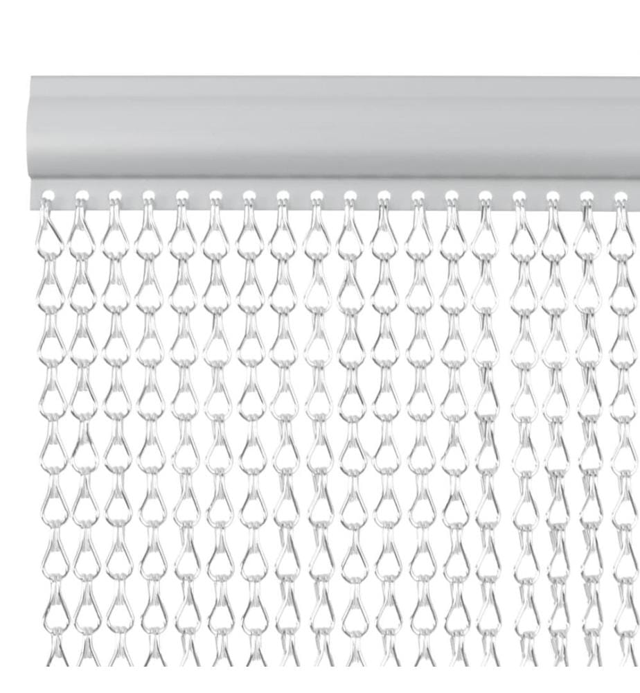 Türvorhang aus Ketten 90x200 cm Aluminium