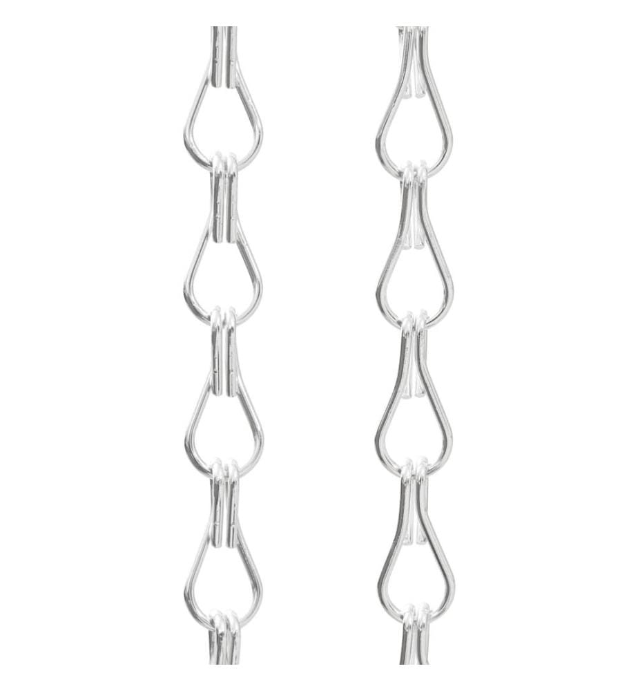 Türvorhang aus Ketten 90x200 cm Aluminium