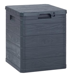 Garten-Aufbewahrungsbox 90 L Anthrazit
