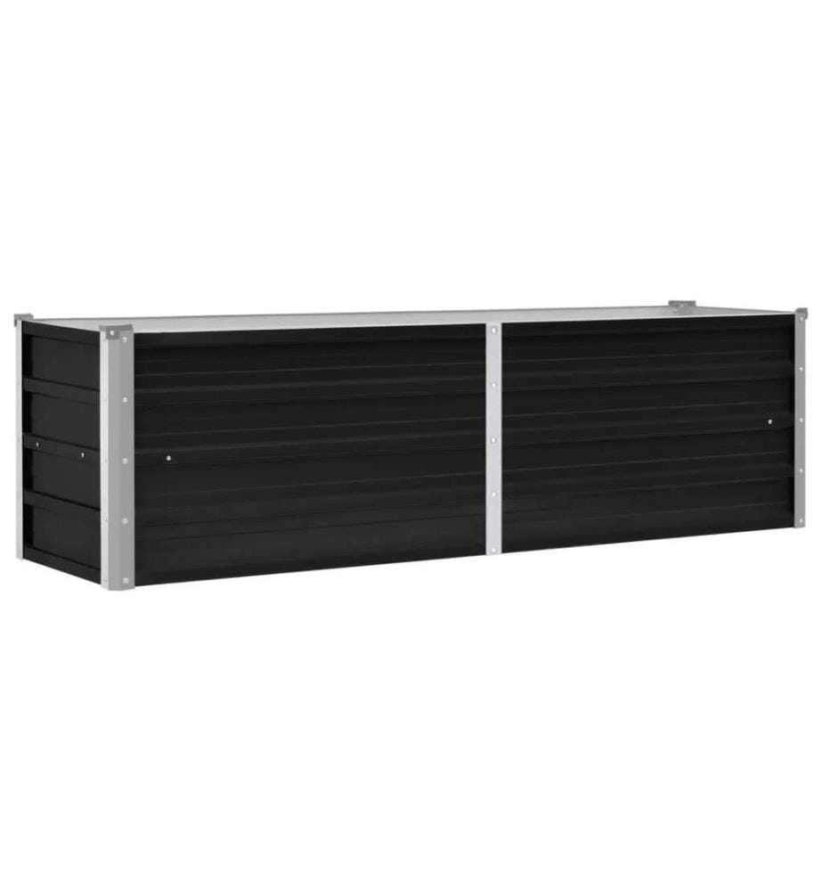 Lit surélevé de jardin Anthracite 160x40x45 cm Acier galvanisé