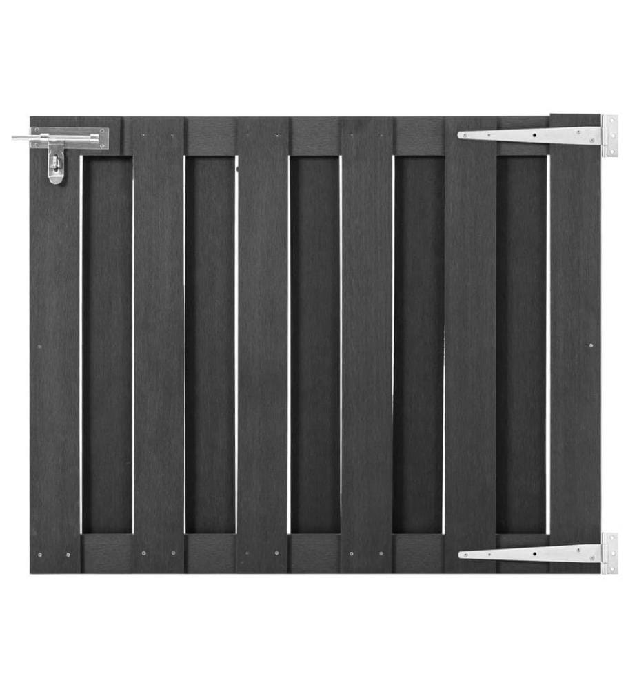 Gartentor WPC 100 x 80 cm Grau