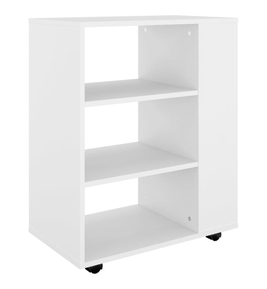 Rollschrank Weiss 60x35x75 cm Holzwerkstoff