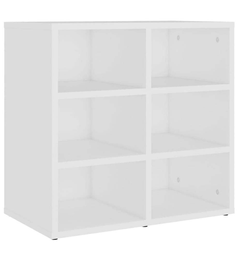 Schuhregale 2 Stk. Weiss 52,5x30x50 cm