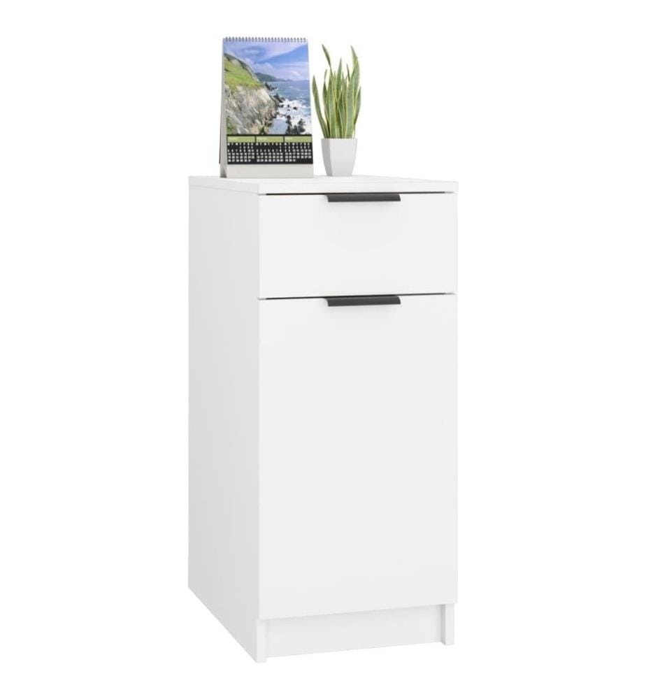 Schreibtischschrank Weiss 33,5x50x75 cm Holzwerkstoff