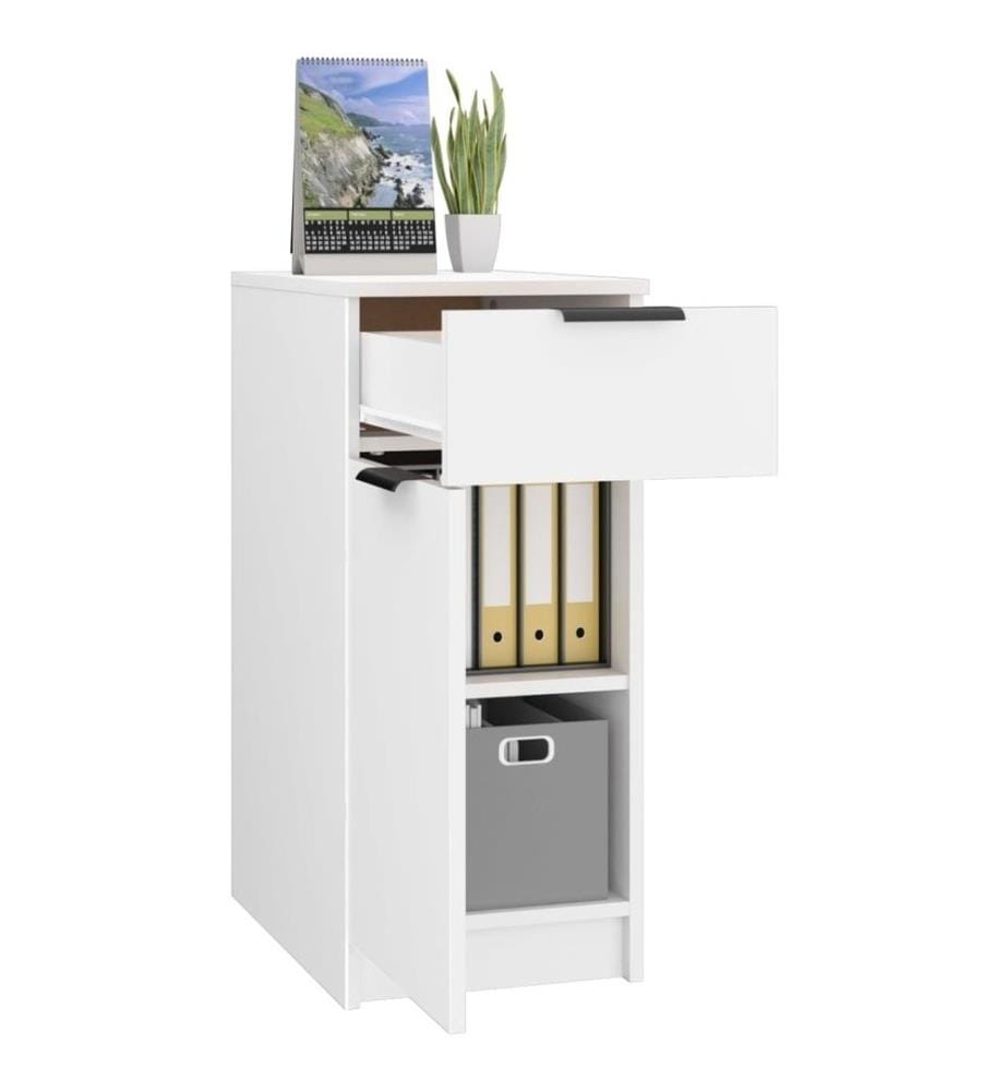 Schreibtischschrank Weiss 33,5x50x75 cm Holzwerkstoff