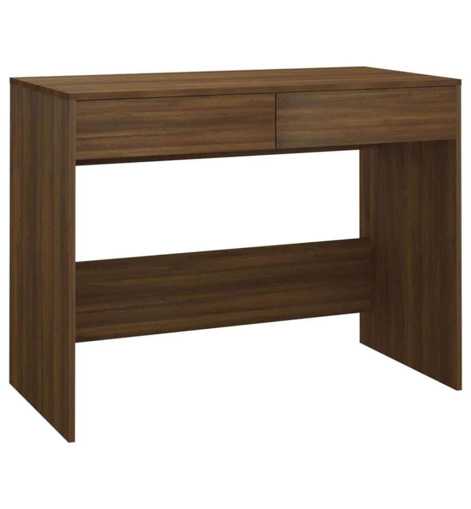 Bureau Chêne marron 101x50x76,5 cm Bois d'ingénierie