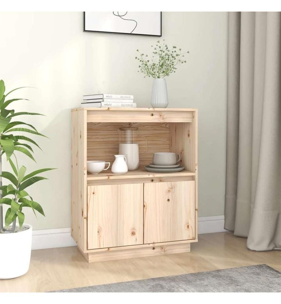 Sideboard 60x34x75 cm Massivholz Kiefer